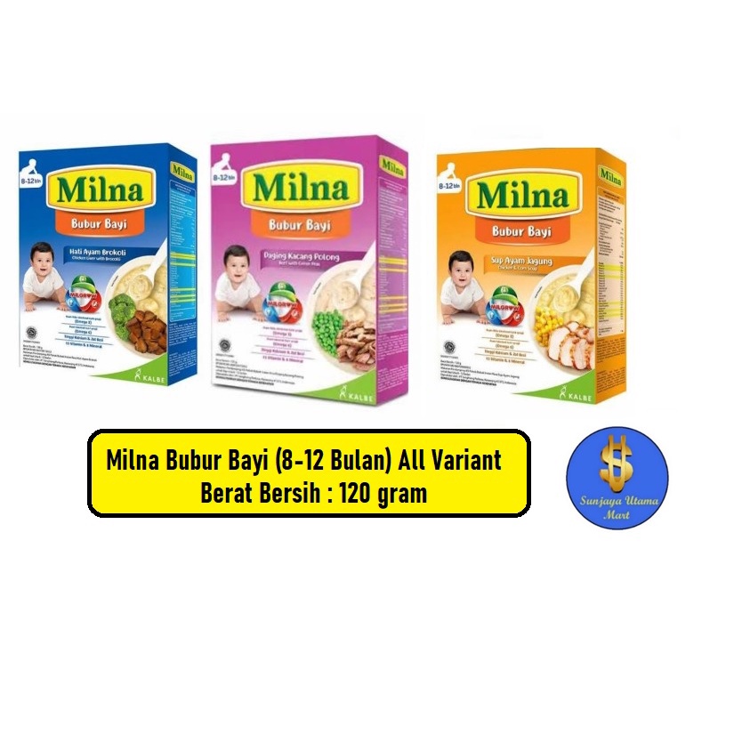 Milna Bubur Bayi (8-12 Bulan) All Variant Rasa-Bubur Bayi Milna