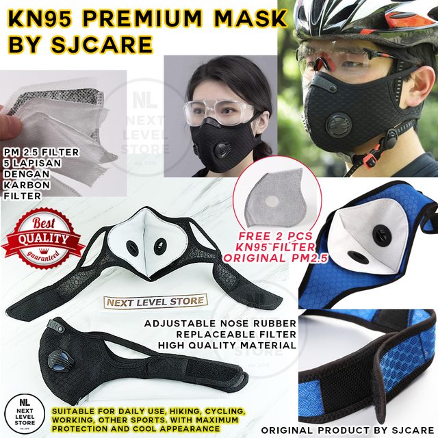 KN95 Premium Mask Masker Olahraga Cycling Sepeda Sport Original SJCARE