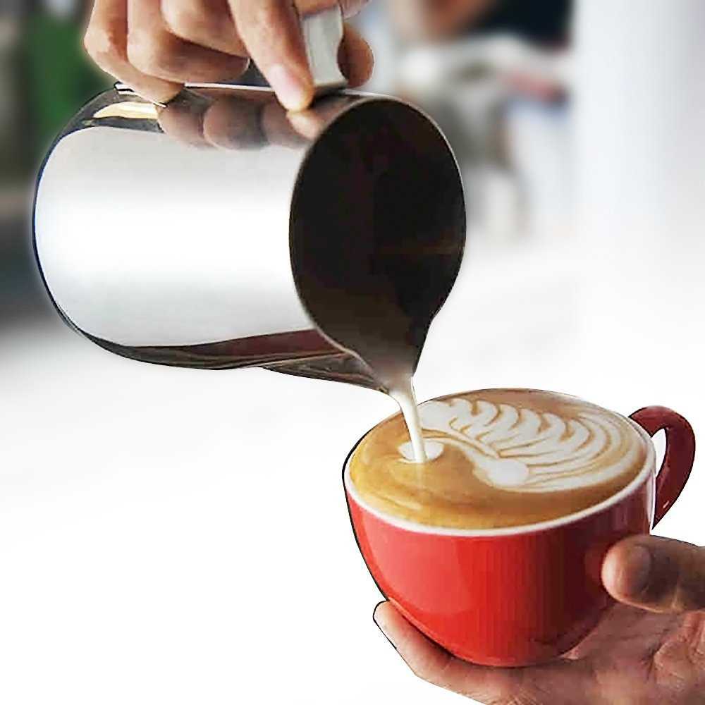 (100% BARANG ORI) One Two Cups Gelas Milk Jug Kopi Espresso Latte Art Stainless - ZM0078