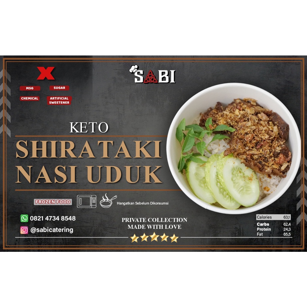 

Shirataki Nasi Uduk Empal Daging