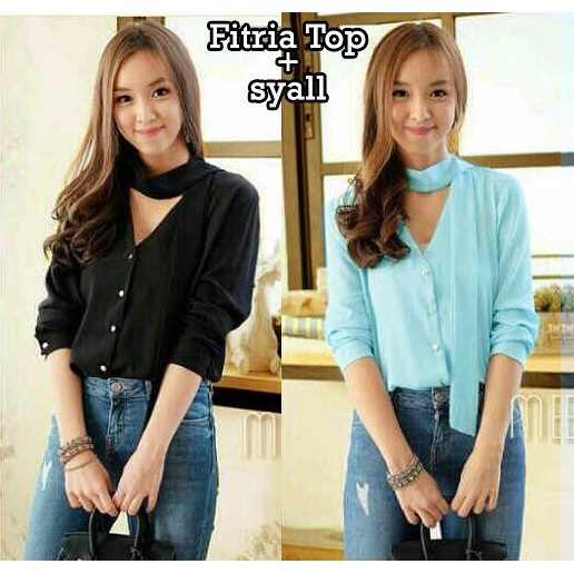 Baju Atasan Wanita 46491 fitria top/atasan wanita/baju wanita grosir/baju grosir