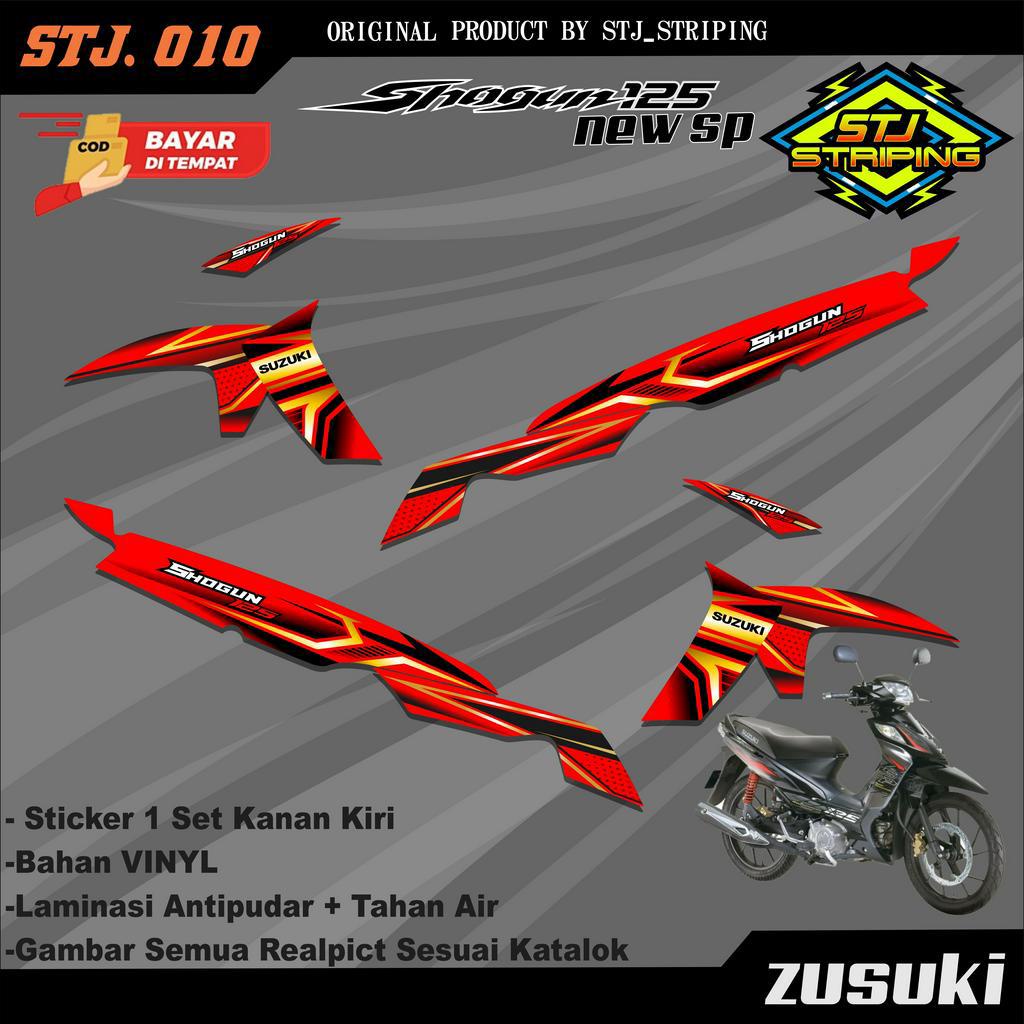 Sticker Striping SHOGUN NEW SP - Stiker Striping  Variasi Motor SHOGUN 125 SP Desain Racing STJ.010