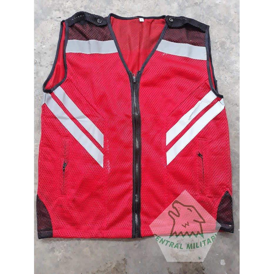 Rompi Jaring Merah/ Rompi Scotlight/ Rompi Safety