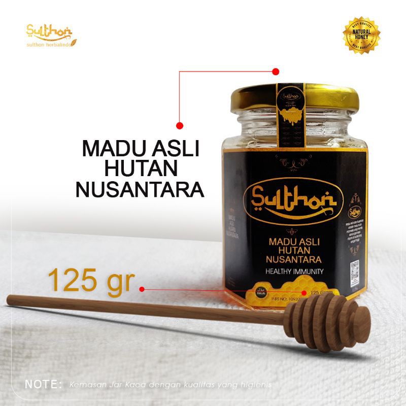 

Madu Sulthon 125 gr Madu Asli Hutan Nusantara Healthy Immunity Pure and Natural 100% Halal