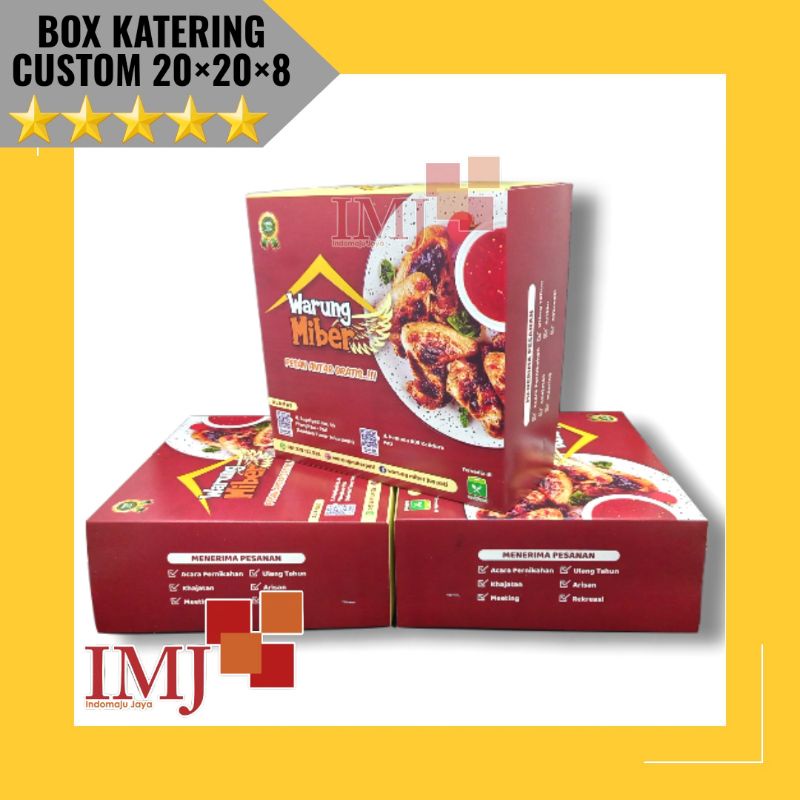

KARDUS KATERING CUSTOM 20×20×8 BOX KATERING CUSTOM 20x20x8