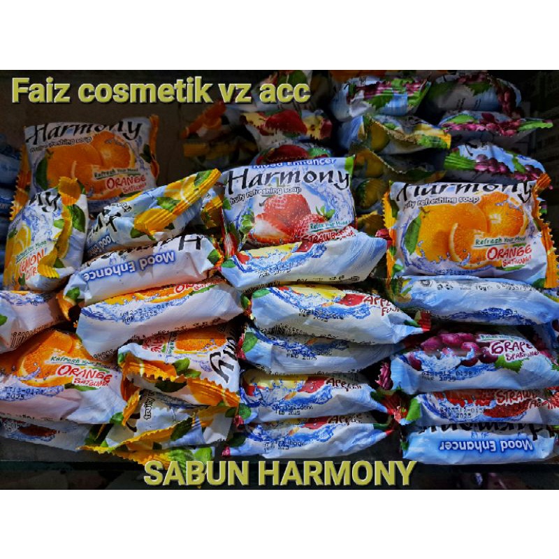 sabun harmony 70g aroma buah(oreng,grape,apple,strawberry,melon)