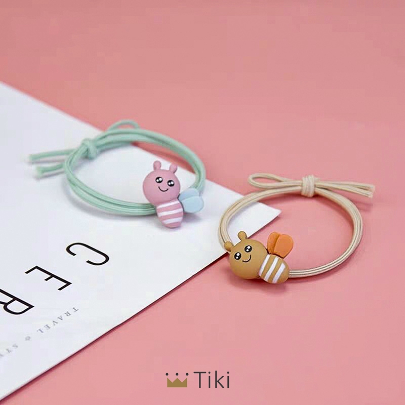 INS Versi Korea Ikat Rambut Dari Tali Kepala Lebah Kartun Lucu Tinggi Elastis / Segar Dan Sederhana Karet Gelang / Cincin Rambut Diikat | TiKi-6