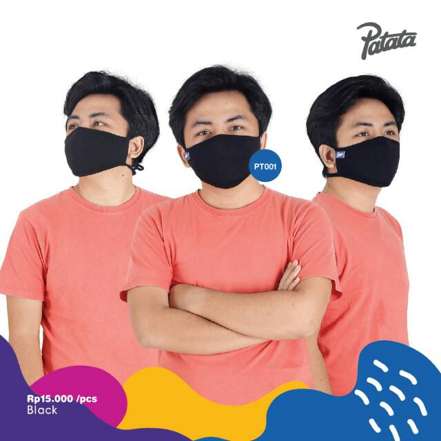 Masker Kain Non Medis Katun Cotton Combed Premium Berkualitas Patata Afrakids