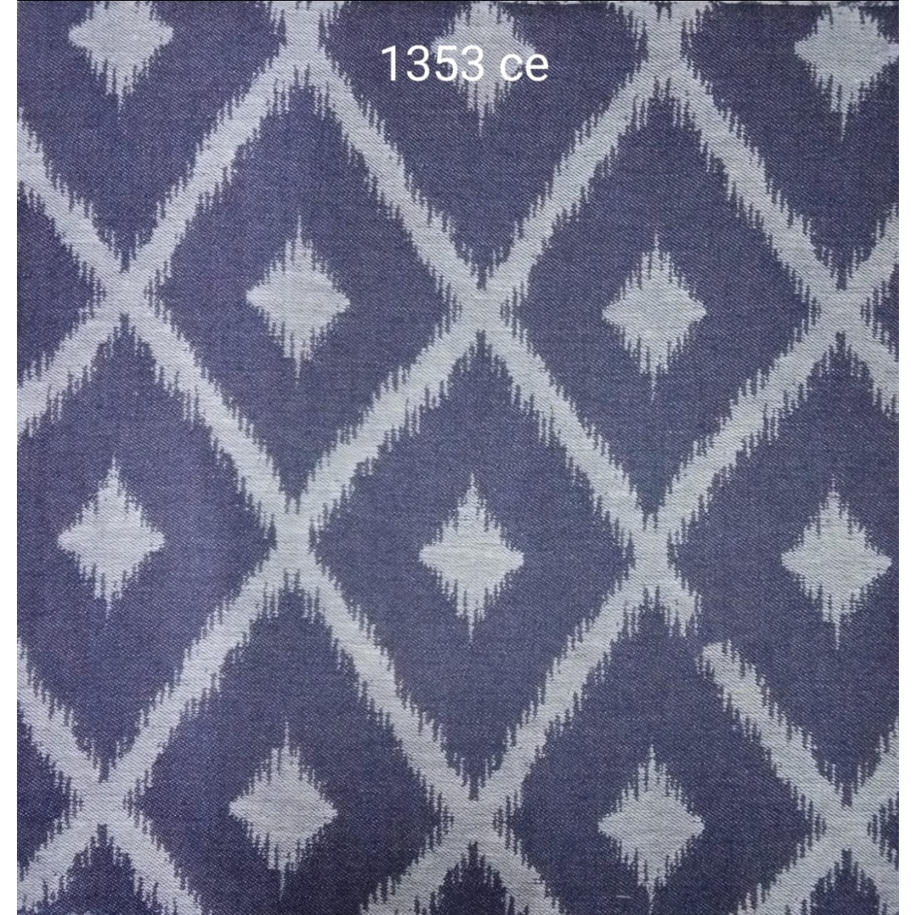 Kain Jacquard Jeans atau Denim Batik Motif SG_1353