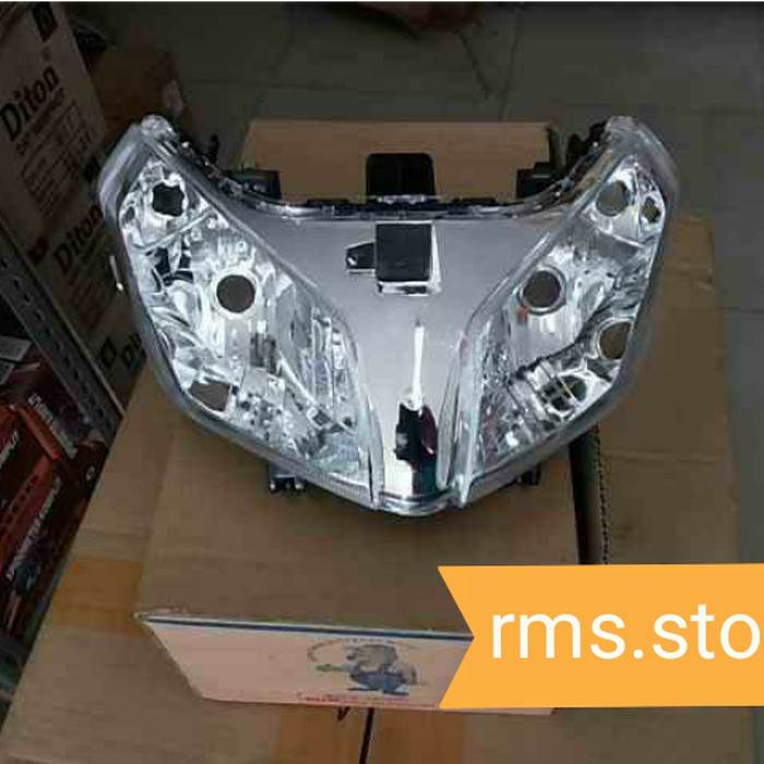 REFLEKTOR RUMAH LAMPU DEPAN HONDA VARIO TECHNO KARBU 110 MERK WIN