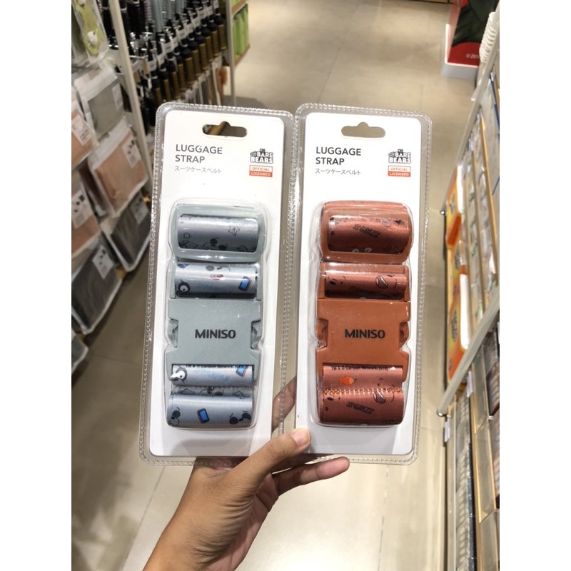 Jual LUGGAGE STRAP MINISO WE BARE BEARS GRIZZ PANDA ICEBEAR Shopee Indonesia