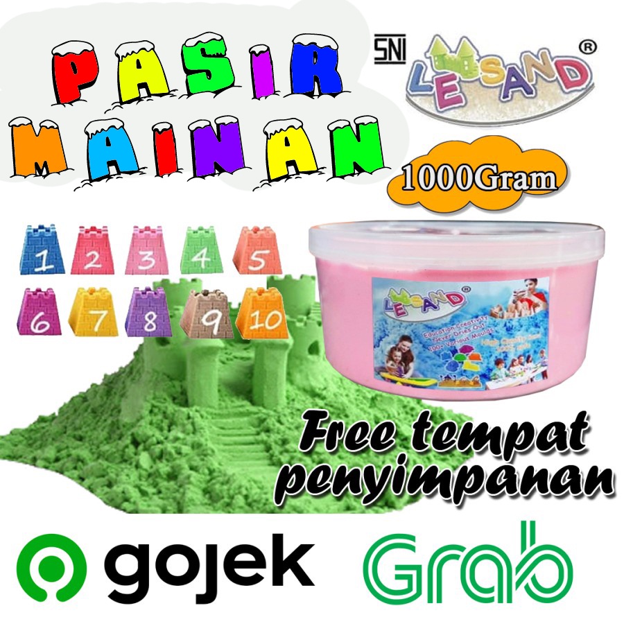 Pasir Mainan Ajaib Le Sand Refill 1 Kg Pasir Ajaib Free Ember