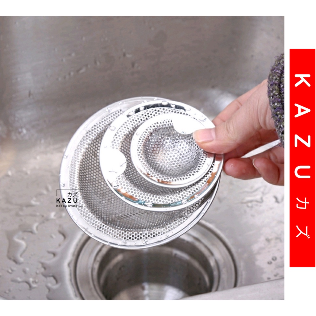 KAZU KHL230 Saringan Wastafel Stainless Bak Cuci Piring Kamar Mandi Bath Tub Anti Mampet