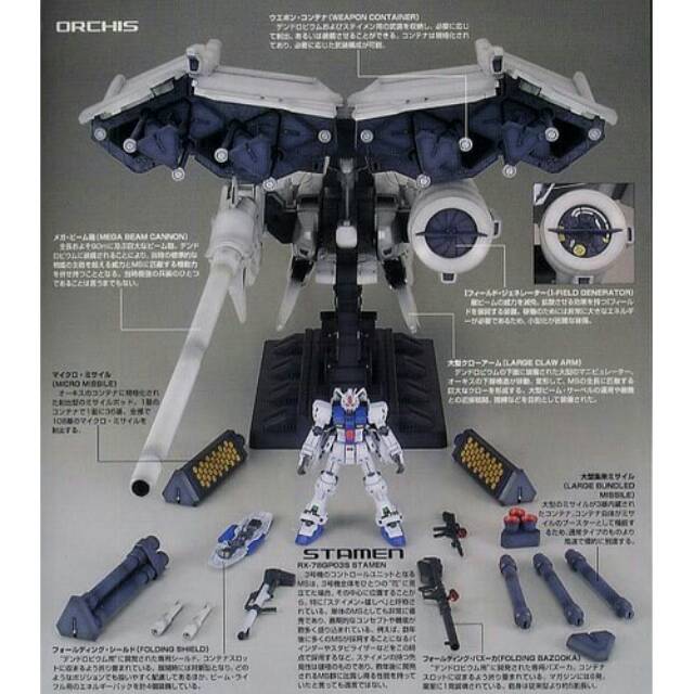 Bandai HG HGUC 1/144 RX-78 2 GP03 GP03S Stamen Dendrobium super size