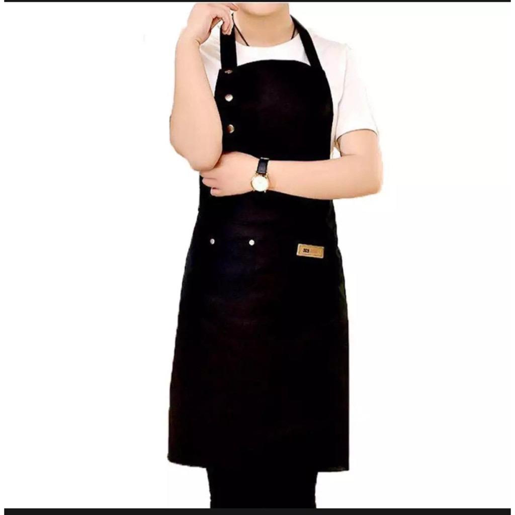 Apron Celemek Masak Dapur Barista Pria Wanita Waiters Coffee Original