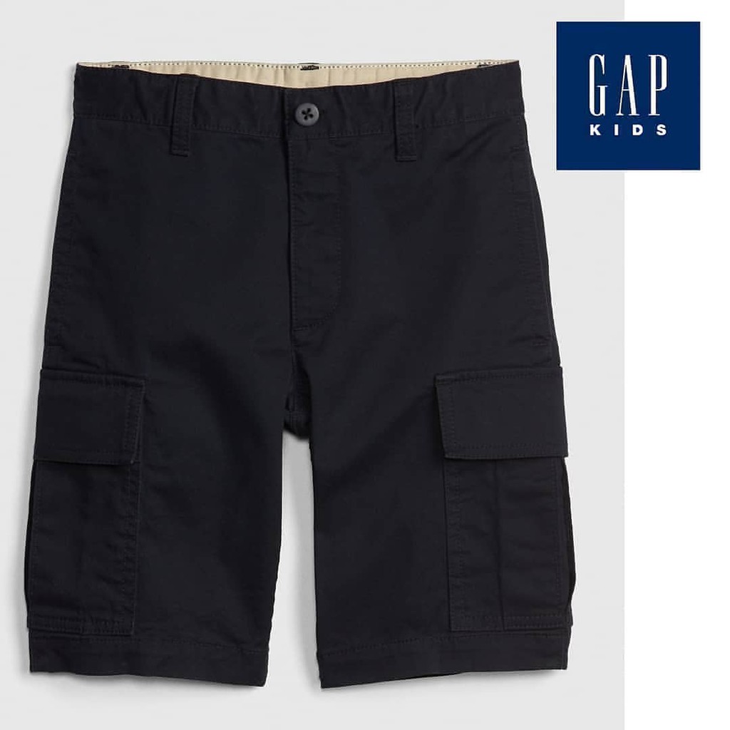  Celana  Pendek  Gap  Kids Cargo  Dark Navy 10077A 4 Shopee 