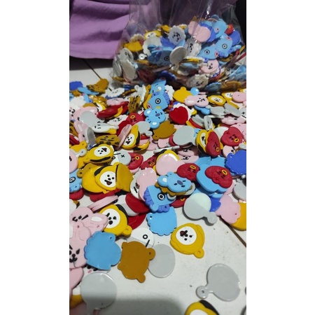 gantungan kunci keychain bts bt21 per lusin 12pc#cartinhy