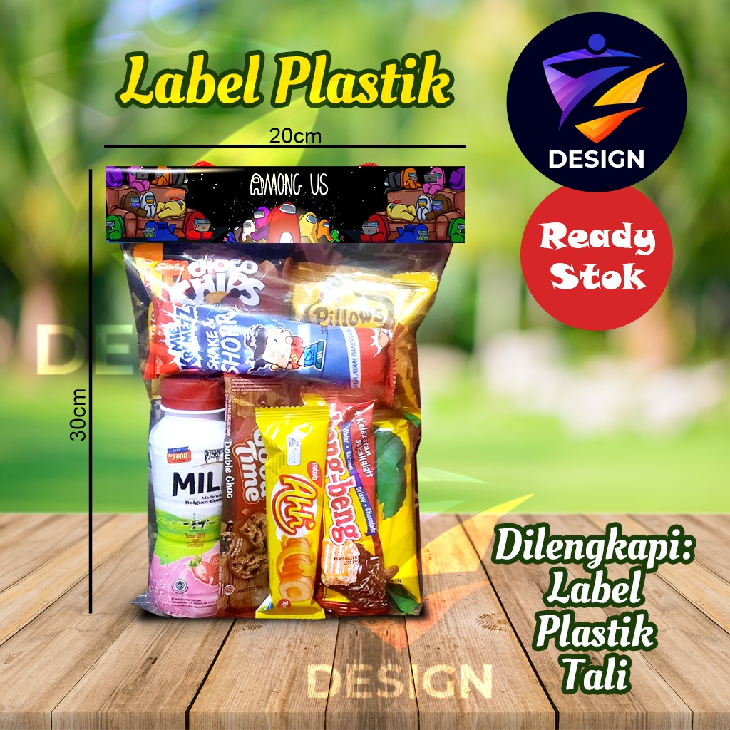 

Ready Stok Tas Label Ultah Jajan Snack Plastik Ulang Tahun
