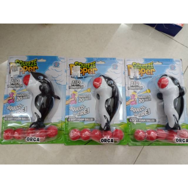 Squeeze popper. Mainan sensory. Soft ball. Impor
