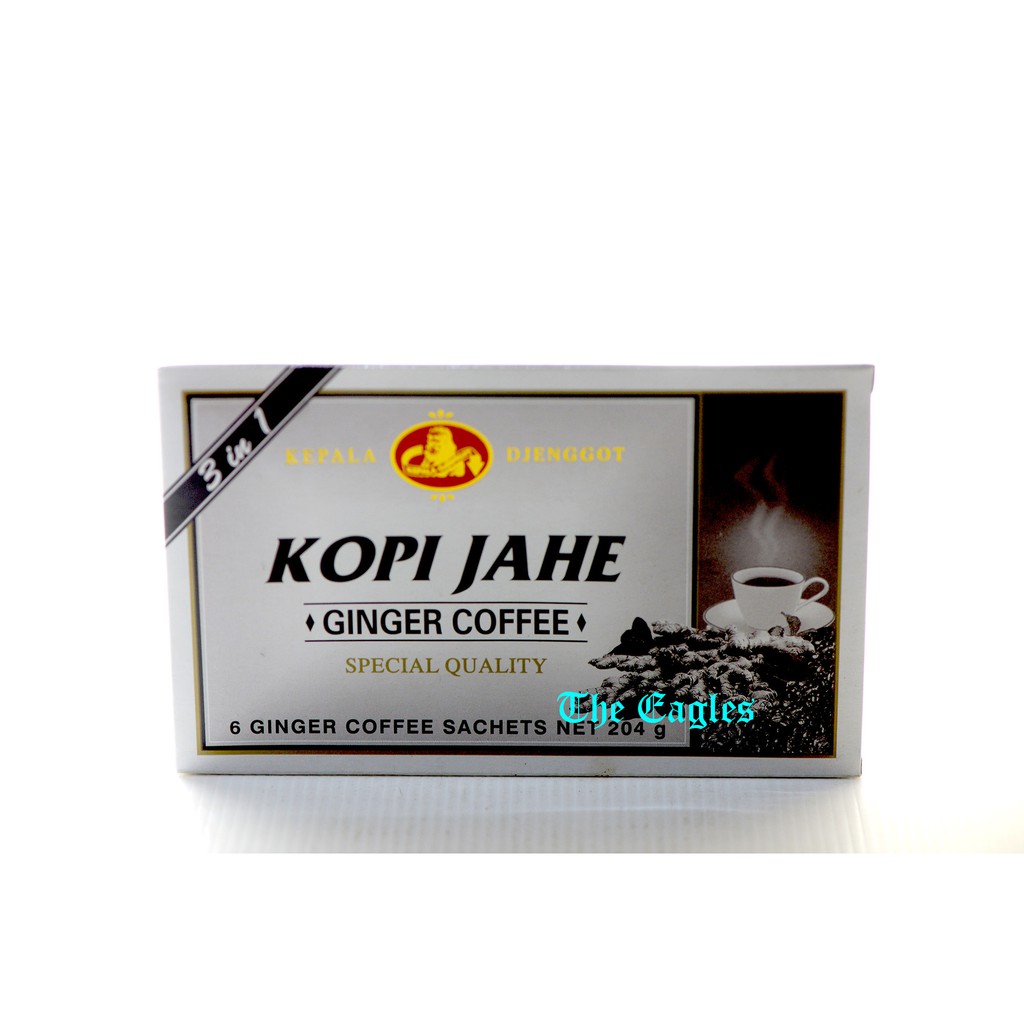 

Kopi Jahe Kepala djenggot Solo 6 sachets 3in1 kopi jahe gula instant praktis Ginger coffee kapal api