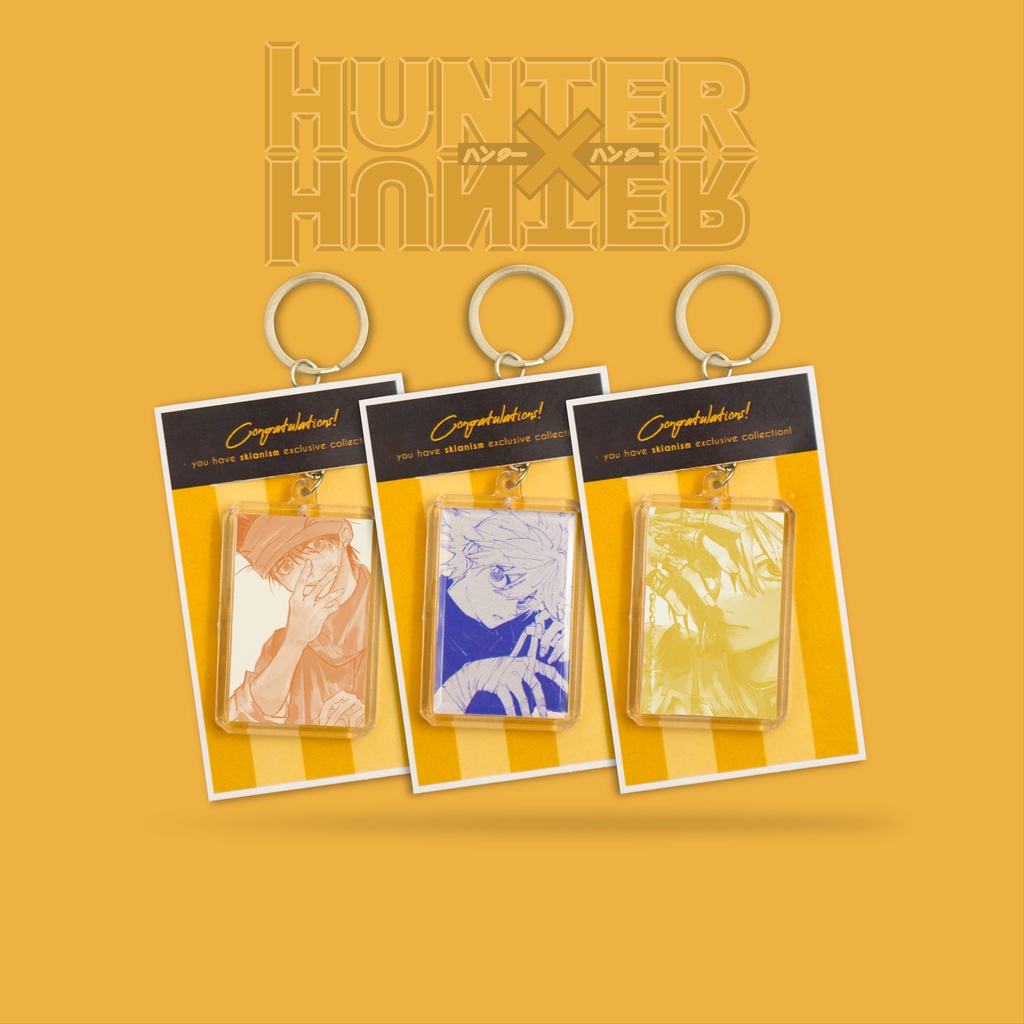 Keychain/Gantungan Kunci Anime Hunter x Hunter Character Duotone Version | Ganci Anime