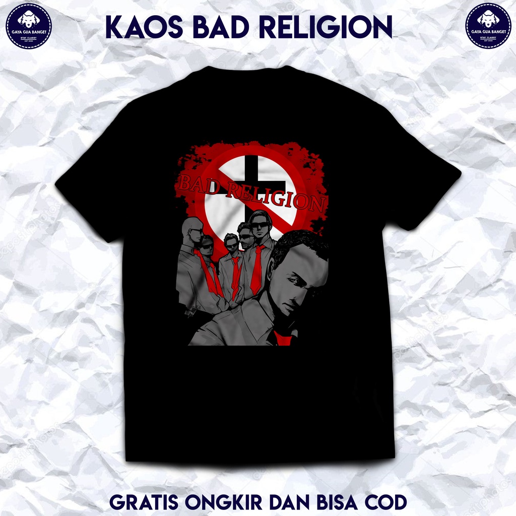 Bad Religion Musik Band Hardcore Original. Kaos Band Bad Religion Musik Punk Rock.