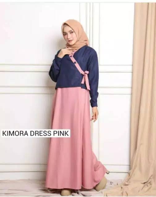 Hanura maxy baju gamis pakaian wanita dress fashion muslim