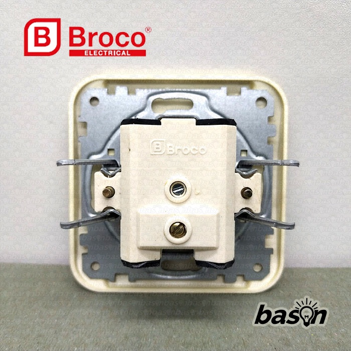 BROCO Galleo Gold / Emas G183 | Antenna Socket Outlet - Colokan TV