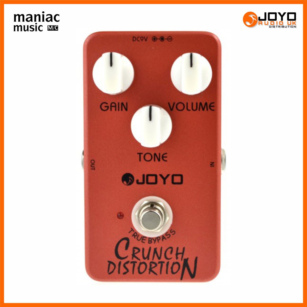 JOYO JF03 Crunch Distortion - Efek Gitar. Distorsi. Bristish. Rock. True Bypass