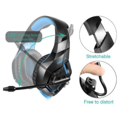 Headset Handsfree GAMING Bando HEADPHONE ONIKUMA K1 Earphone Stereo Wireless