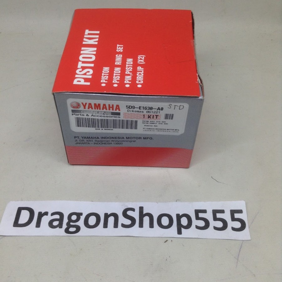 PISTON KIT RING SET YAMAHA VEGA ZR NEW JUPITER Z ORI 5D9-E1630-A0