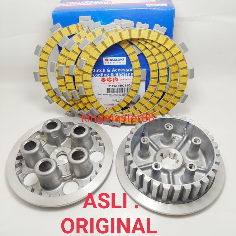 rumah kampas kopling satria fu original sepaket. kampas kopling fu tutup rumah kampas kopling satria