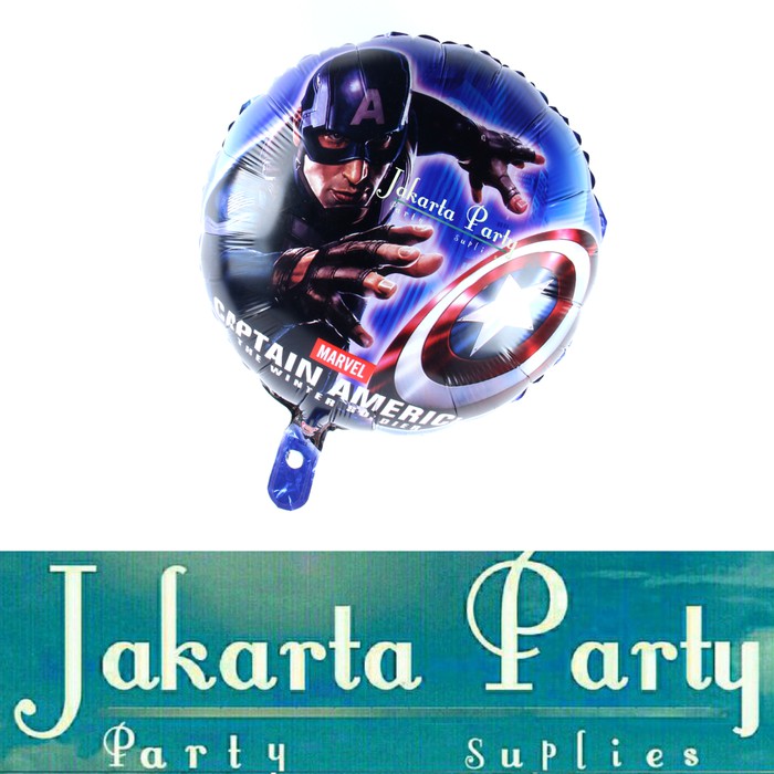 Balon Foil Captain Amerika / Balon Foil Captain Amerika Bulat