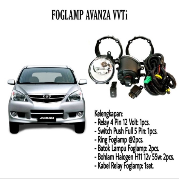Foglamp Lampu Kabut Avanza VVTI 2006-2011 Foglamp Avanza Xenia Old - AVANZA VVTI Berkualitas