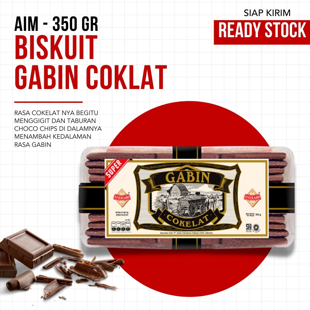 AIM BISCUITS - Anekabis Gabin Cokelat 350g - TERMURAH