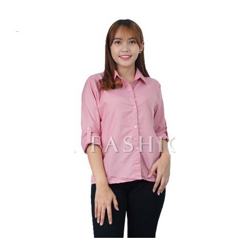 KEMEJA BASIC / KEMEJA DIAN / COMFY SKOLDER / KEM BASIC / KEMEJA POLOS-PINK SALEM