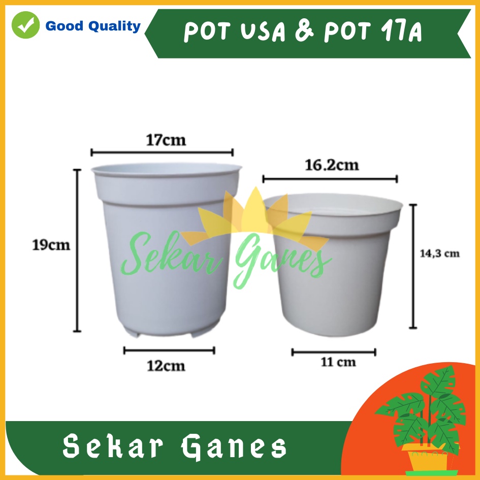 Pot Tinggi 17A Putih Mirip Pot Usa Eiffel Effiel 20 25 Pot Tinggi Tirus 10 15 18 20 30 35 40 50 Cm Plastik Besar Hitam Putih Murah