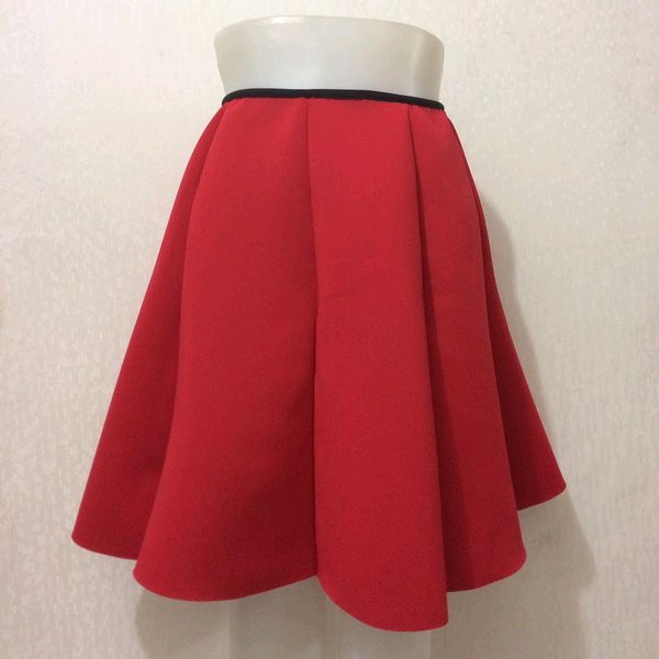 TERLARIS  Rok Mini Scuba Premium Import Foam Busa Flare skirt pesta kantor import murah bangkok