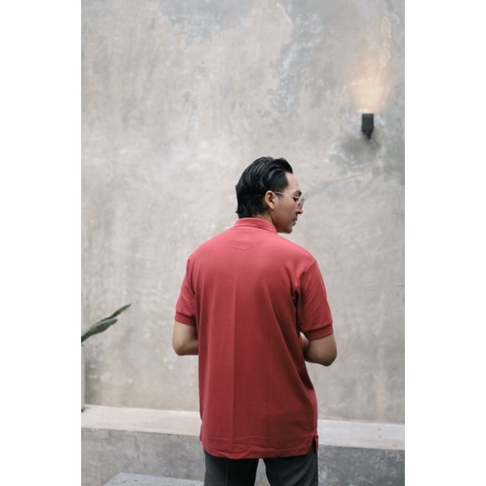 Mubeng Cozy Polo Shirt Brick Red / Kaos Polo