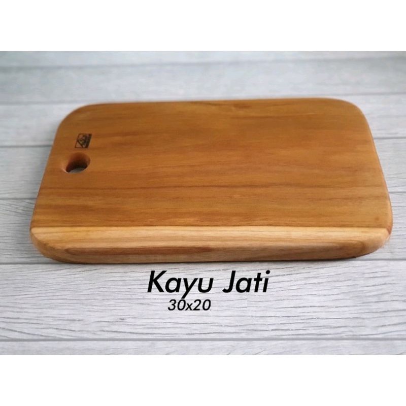 talenan cutting board Perlengkapan dapur Talenan kotak kayu besar  Talenan bahan kayu jati sholit