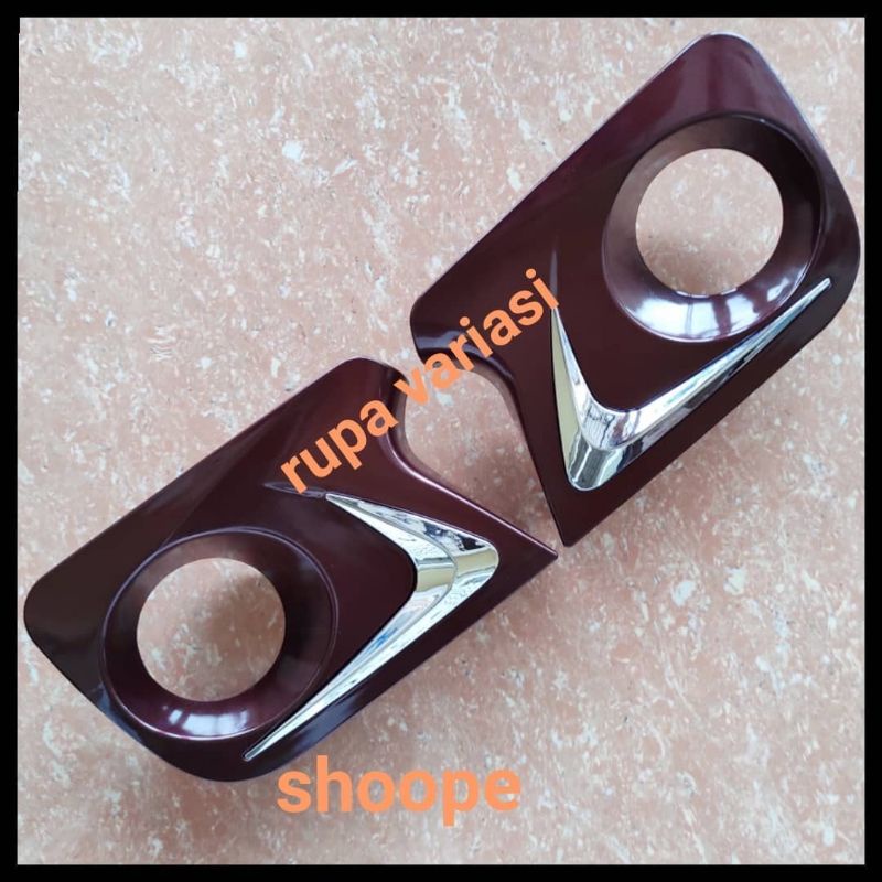 Ring cover foglamp TOYOTA all new avanza / XENIA 2012 2013 2014 TIPE G  putih hitam silver abu merah chrome crome