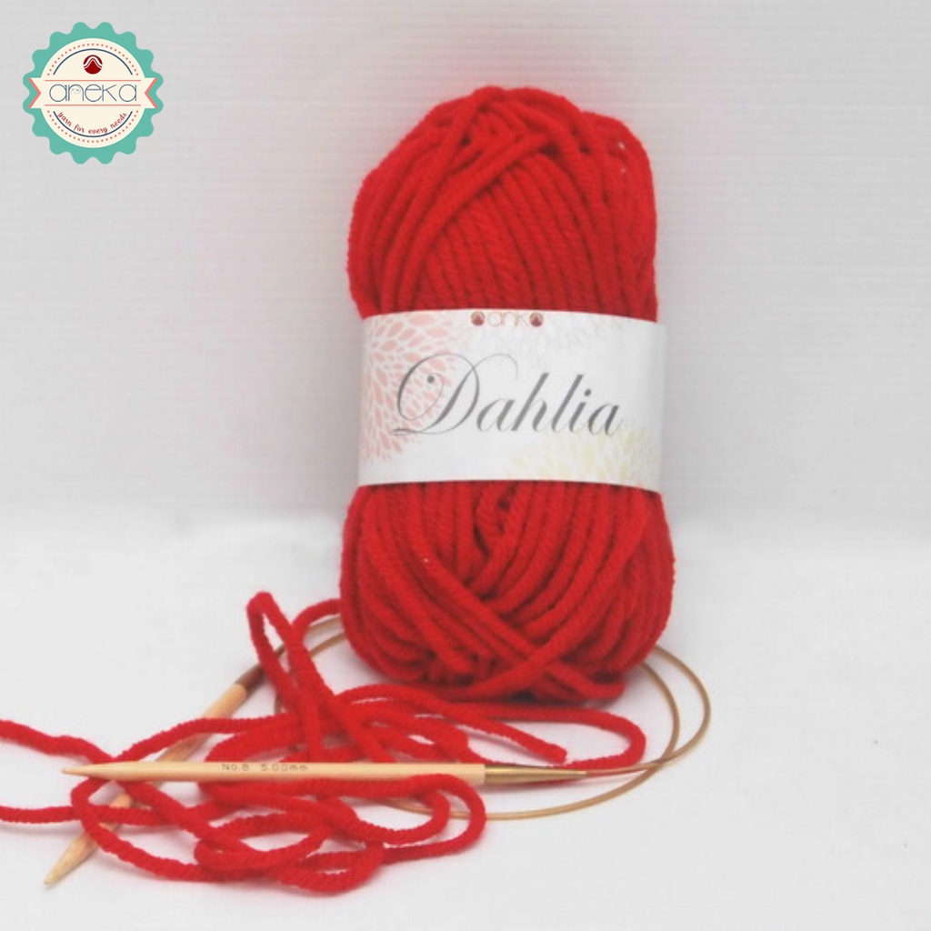 Benang Rajut Karpet Dahlia / Carpet Yarn - 1893 ( Merah Cabe )