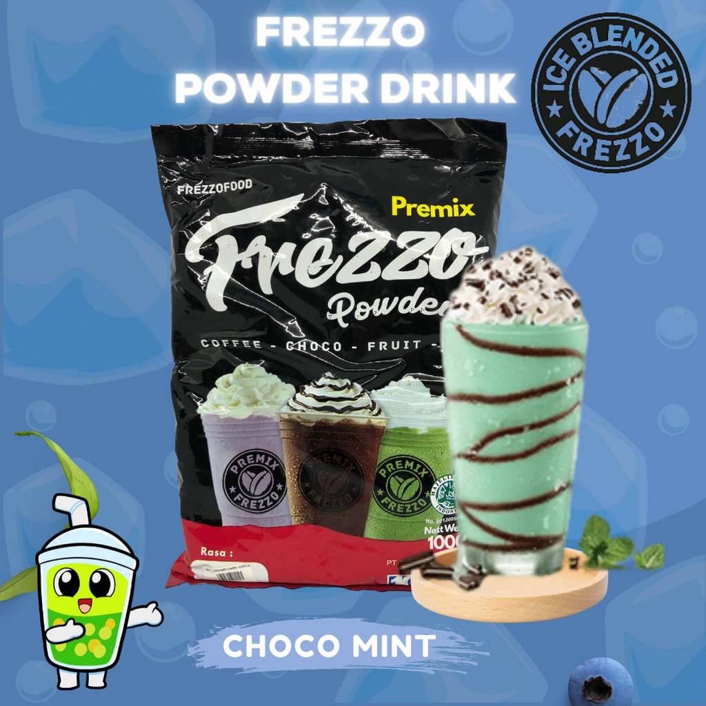 Frezzo Bubuk Minuman Rasa Coklat Mint / Choco Mint Powder 1 Kg