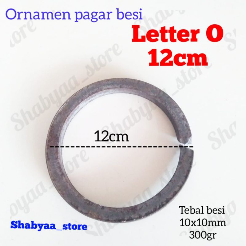 Lingkaran ring nako 12cm besi tempa ornamen aksesoris asesoris pagar besi