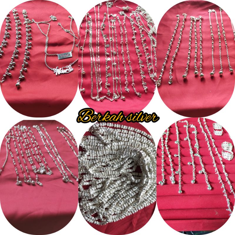 Perhiasan perak murni custom