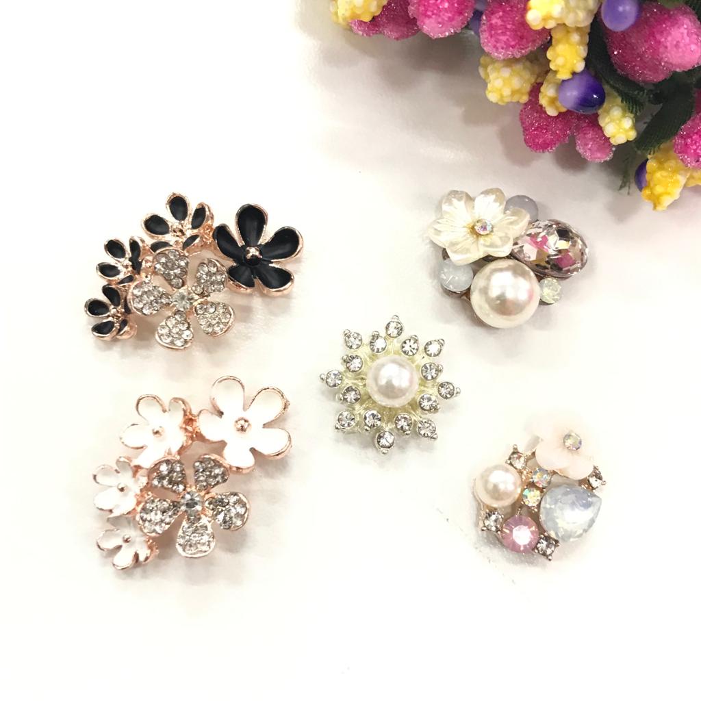 1 BUAH CHARM MATA MATA | CHARM MUTIARA | BAHAN HEADPIECE DAN BROSS