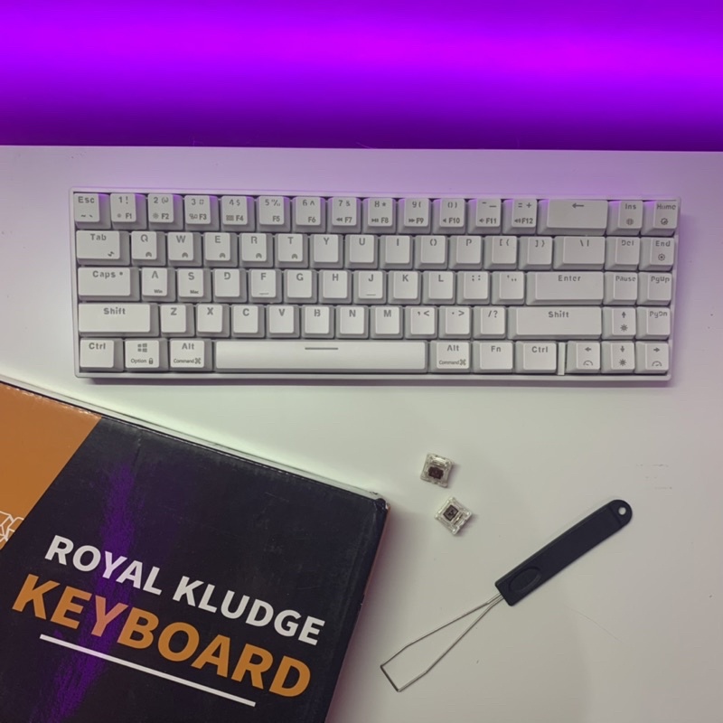 Jual ROYAL KLUDGE RK71 Mechanical Keyboard Bekas LIKE NEW Wireless