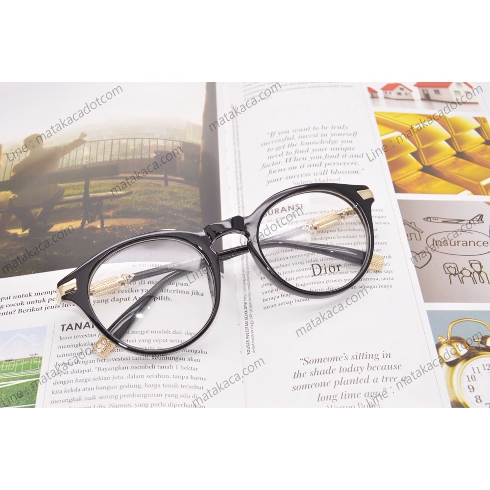 Frame Kacamata Minus dior Elleta Black