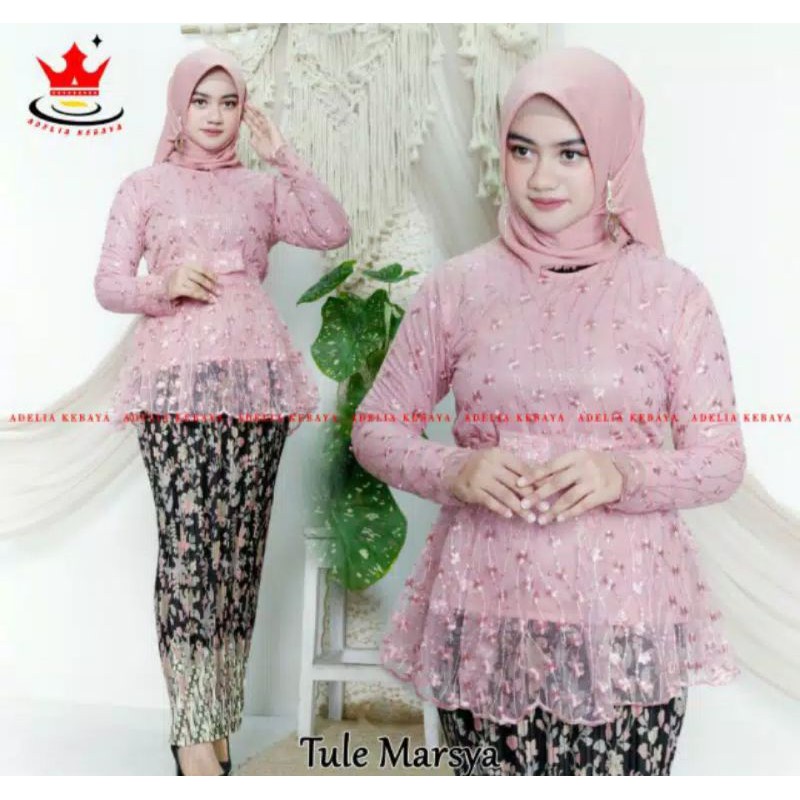 SETELAN KEBAYA TULLE SITA / pakaian wanita / kebaya terpopuler /kebaya cantik/tulle brukat