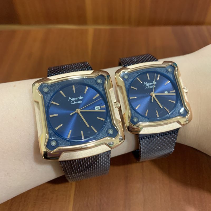 AC3030 MDBURBU FOTO ASLI JAM TANGAN ALEXANDER CHRISTIE COUPLE ORIGINAL